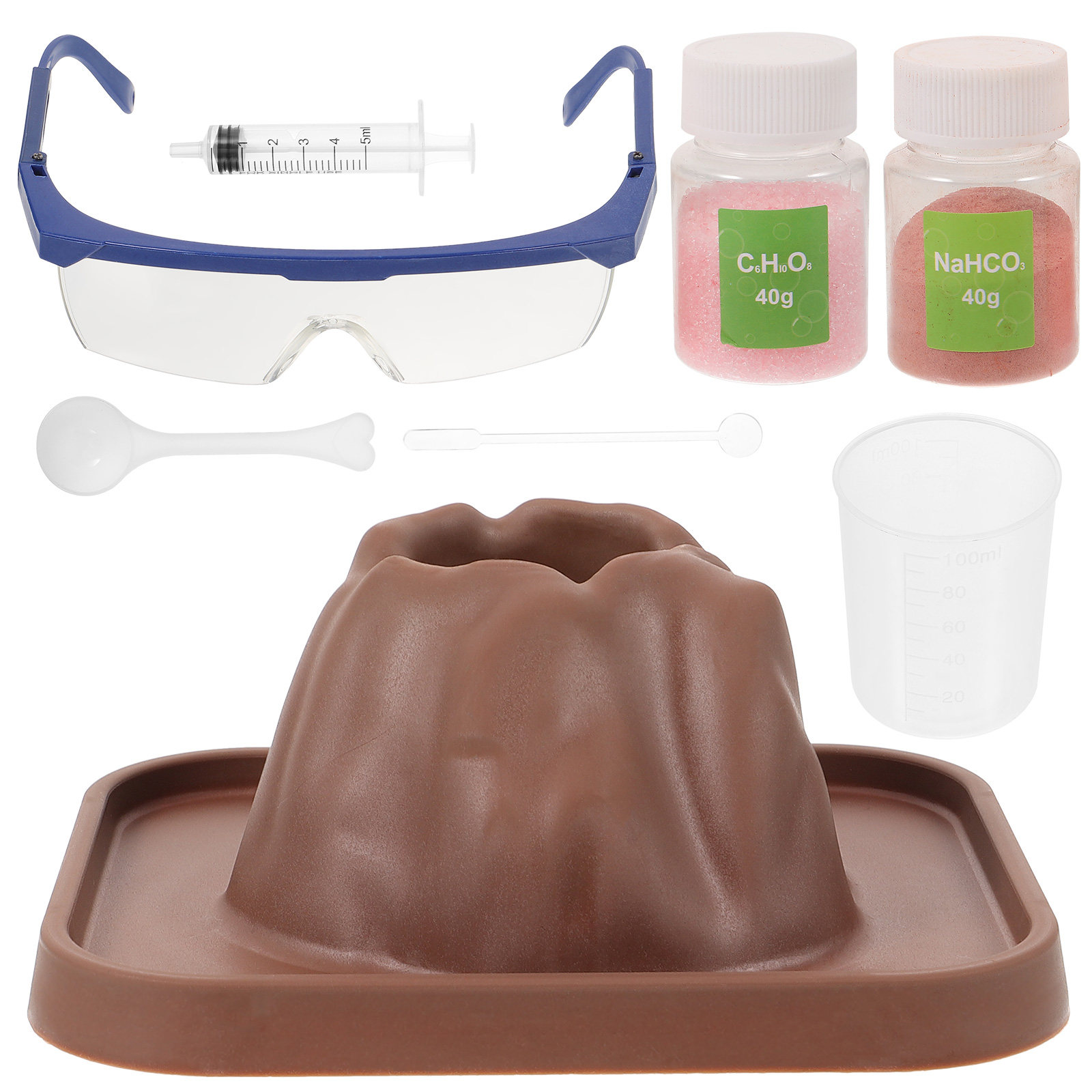 Volcano Kit Eruption - Set di Esperimenti sulle Eruzioni Vulcaniche,