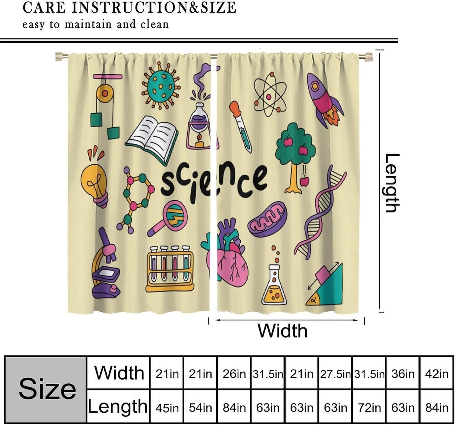 Tende a tema scientifico, 2 pe - Science Nursery recensione e prezzo
